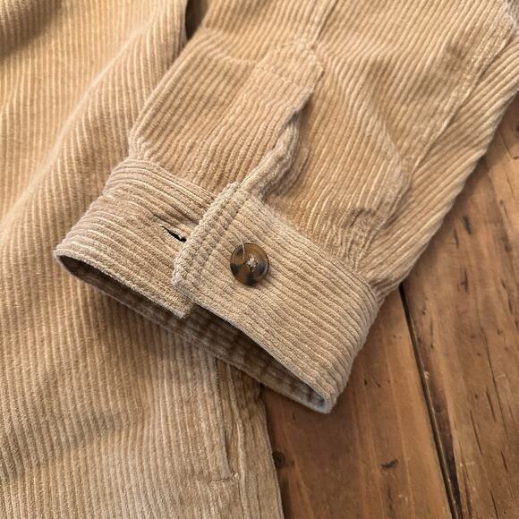 BUFFALO David Bitton Jeremias Corduroy Shacket Mens Size XL Tan Button Up Shirt - Picture 8 of 16
